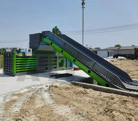Densità di fascio cliente 2300 KG idraulica orizzontale macchina di fasciatura in alluminio con trasportatore