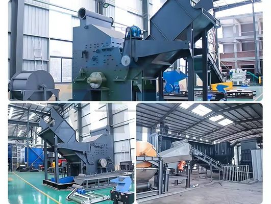 Macchine per la frantumazione di rottami di metallo di grande capacità per il riciclaggio industriale