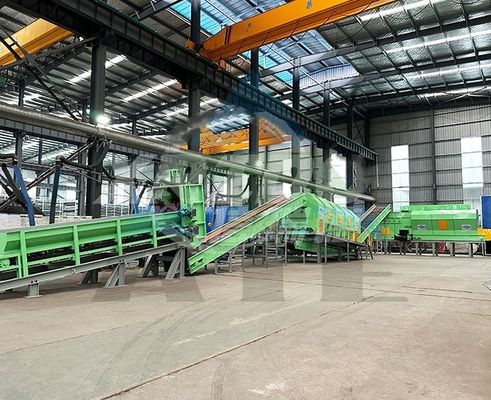 Linea di smistamento automatico per discariche di rifiuti urbani Riciclo di rifiuti solidi