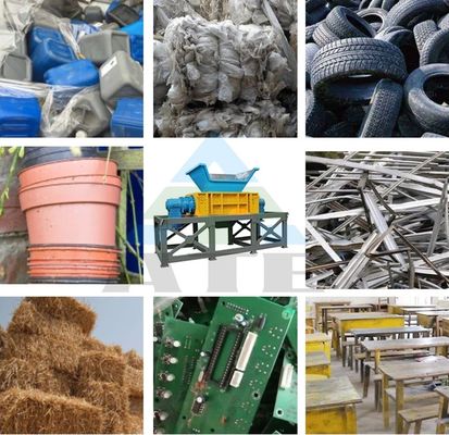 Distruttore per rifiuti di gomma, plastica, cartone, rottami di metallo pneumatici, bidoni e fusti