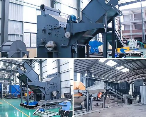 Trinciatrici elettroniche di rifiuti metallici Trinciatrici di rottami industriali per la lavorazione di ottoni/rame