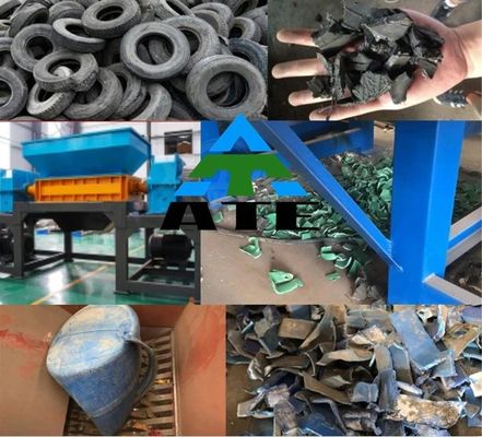 Rottame di gomma, briciole di rifiuti di plastica, pneumatici di legno, tubi di pallet con dimensioni di ingresso 200-2200 mm