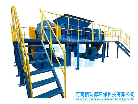 1500L/H Double Shaft Shredder per la frantumazione della plastica e della legna Shredder Grinder Crusher