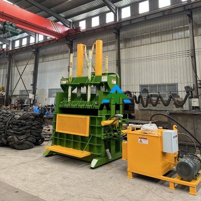 650 kg confezionatore verticale per scarti di cartone scatole di plastica bottiglia di alluminio tessile