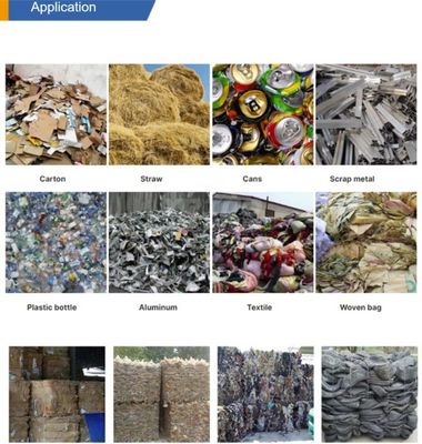 380V tensione pressatrice idraulica per imballaggio di plastica e metallo