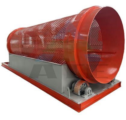 Macchine di setacciatura a tamburo a rotolo per carta di scarto domestica, plastica, vetro, metalli e tessuti