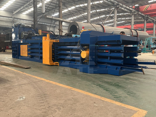 Macchina di imballaggio ad alta capacità idraulica in metallo, bottiglia di plastica, imballaggio in plastica, cartone, orizzontale, completamente automatica