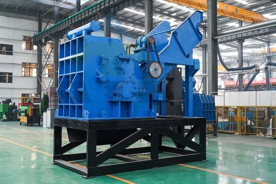 50kW di potenza automatica di rottami di metallo trituratore macchina per auto conchiglia bicicletta rifiuti di acciaio