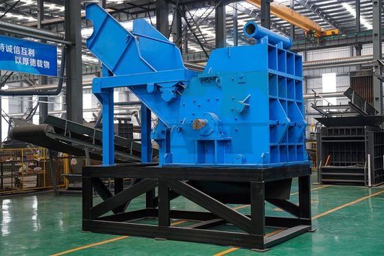 50kW di potenza automatica di rottami di metallo trituratore macchina per auto conchiglia bicicletta rifiuti di acciaio