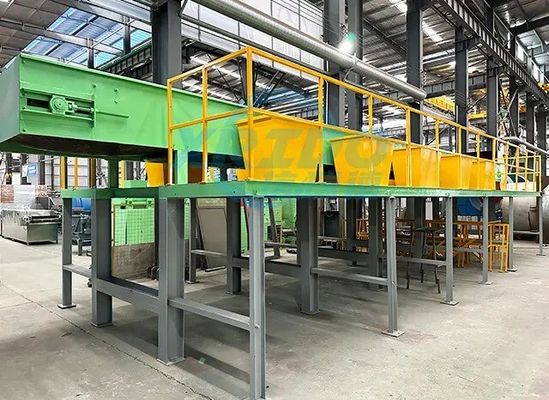 Equipaggiamento di linea di smistamento dei rifiuti solidi municipali con tasso di rottura del 60-90% e peso di 2000 kg