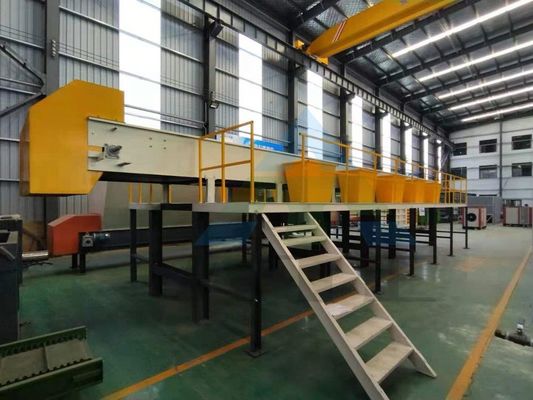 2000 kg Tabella di classificazione dei raccoglitori di rifiuti per macchine per il trattamento dei rifiuti da 100 T/giorno