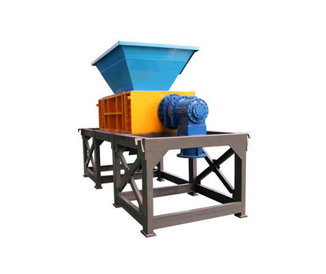 Scalatore a doppio albero per rottami di acciaio per auto pneumatici pneumatici rifiuti di plastica e tessuti