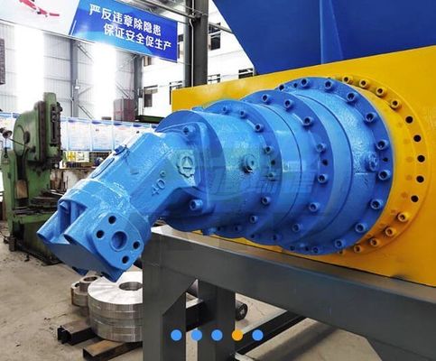 Timbro trituratore per pezzi di plastica tubi pellicole sacchetti profilo ferro rottami di metallo rifiuti radiatore