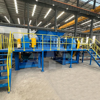 Scalatore a doppio albero per rottami di ferro metallici e cartone soddisfa le esigenze del cliente