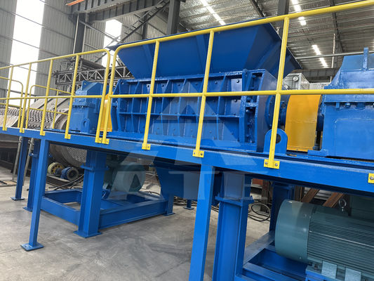 Scalatore a doppio albero per rottami di ferro metallici e cartone soddisfa le esigenze del cliente