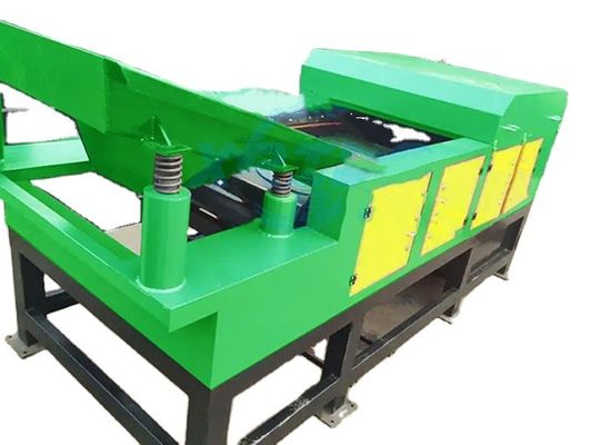 Macchina di smistamento per il riciclaggio dei rifiuti con separazione automatica di corrente magnetica ed eddy
