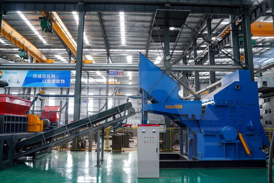 Impianto di rottamazione di rottami di metallo Macchina di riciclaggio del filo di acciaio con e 200-2200mm Dimensione di ingresso
