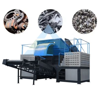 Macchina di triturazione a doppio albero di rottami industriali di metallo per tritatore di plastica a due alti