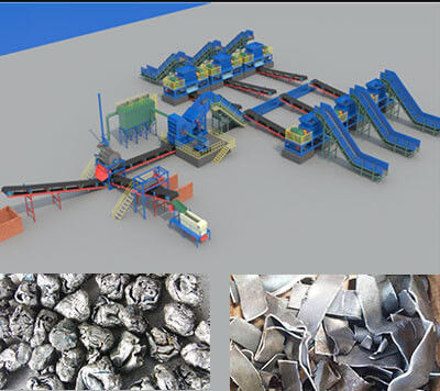 Rate di raggiungimento standard superiore al 95% Distruttore per pneumatici di auto e rottami metallici