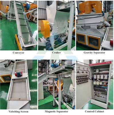 Macchina per il riciclaggio di cavi di rame di scarto con tasso di riciclaggio del 99% e funzionamento automatico