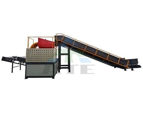 ALLOY Material Double Shaft Shredder per scatole di pneumatici completamente automatiche e riciclaggio dei metalli