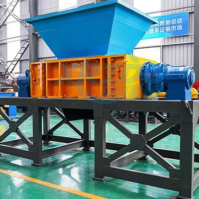 Trituratore a doppio albero per rottami di rifiuti ferro alluminio metallo plastica multifunzionale
