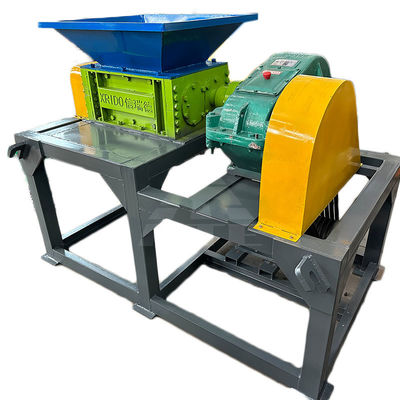 Trituratore a doppio albero per rifiuti di legno di plastica piccola metallo facile funzionamento e 50kW di potenza