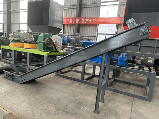 50kW Double Shaft Shredder per pallet di legno e scarti di metallo/plastica