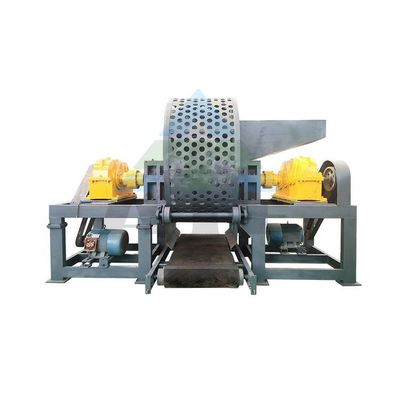 Macchina per il riciclaggio degli pneumatici a doppio albero Trinciatrice di pneumatici per gomma di scarto pneumatici per auto e camion