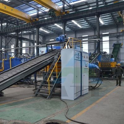 Equipaggiamento di riciclaggio di pneumatici per autocarri ad alta produttività personalizzabile con frantumatore di pneumatici in gomma