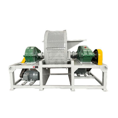 Plastico gomma a doppio albero pneumatici triturazione macchine 5000 kg peso supporto personalizzazione