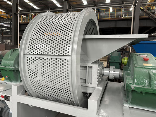 Plastico gomma a doppio albero pneumatici triturazione macchine 5000 kg peso supporto personalizzazione