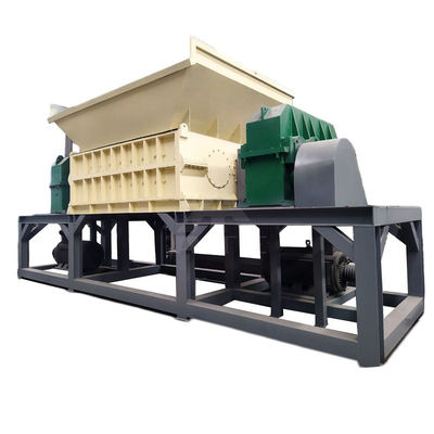 Compatto 5000 kg di peso Double Shaft Shredder per il riciclaggio di cartone e rottami di metallo