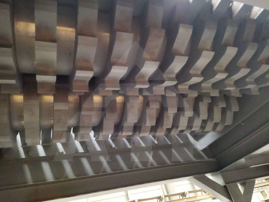Trituratore automatico a doppio albero a due alberi per il riciclaggio di rottami di tubi metallici