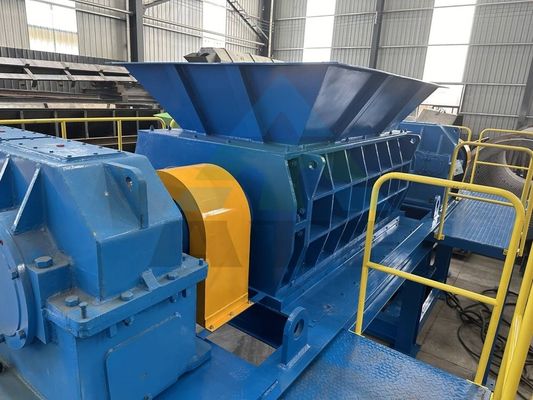 Rifiuto di raccoglitore a doppio albero trituratore per polvere di gomma e rifiuti di plastica