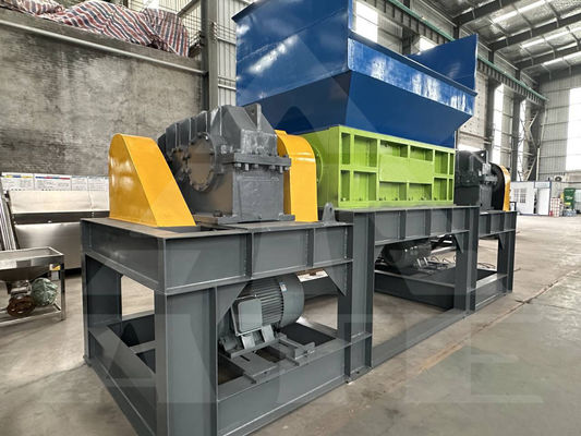 Long Life Double Shaft Shredder per rottami metallici di plastica di legno vetro e bottiglia