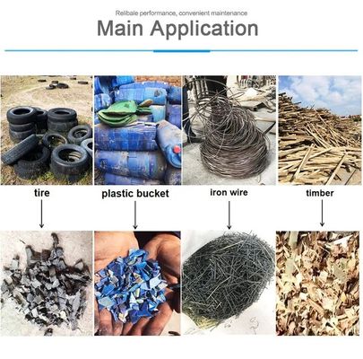 Famous MOTOR Plastic Shredder per il riciclo di rottami di metallo e cestini
