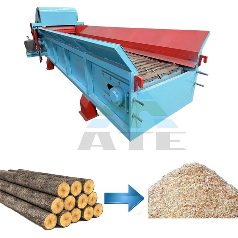 Alta velocità Heavy Duty Hydraulic Wood Crushing Drum Chipper Machine Input Dimensione personalizzata