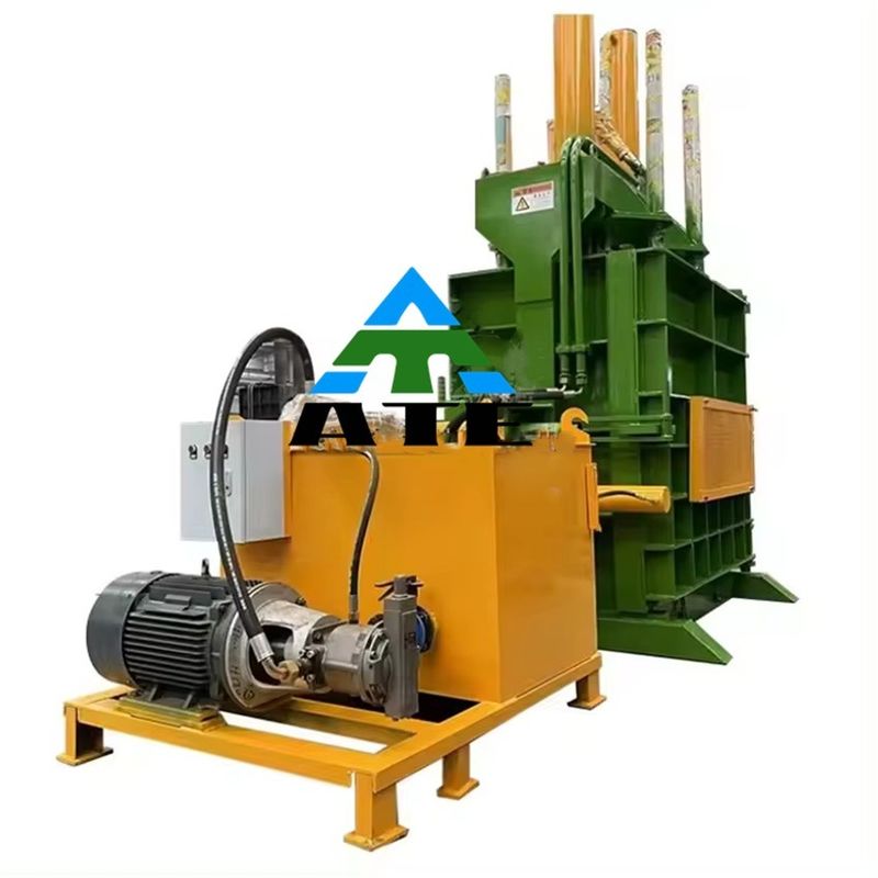 650 kg confezionatore verticale per scarti di cartone scatole di plastica bottiglia di alluminio tessile