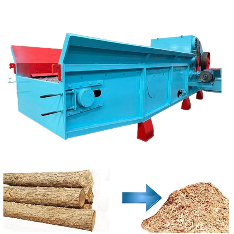 110KW 8-10tph Motore diesel Biomassa Pellet Plant tamburo Legno trituratore di rami frammenti frammenti trituratore con buona
