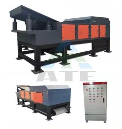 Macchina di smistamento per il riciclaggio dei rifiuti con separazione automatica di corrente magnetica ed eddy