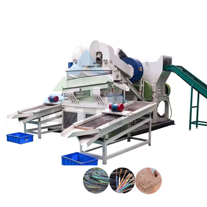 300-500 kg/h Capacità del riso di rame secco Mettitore macchina per il granulatore di cavi di rottami aggiornato