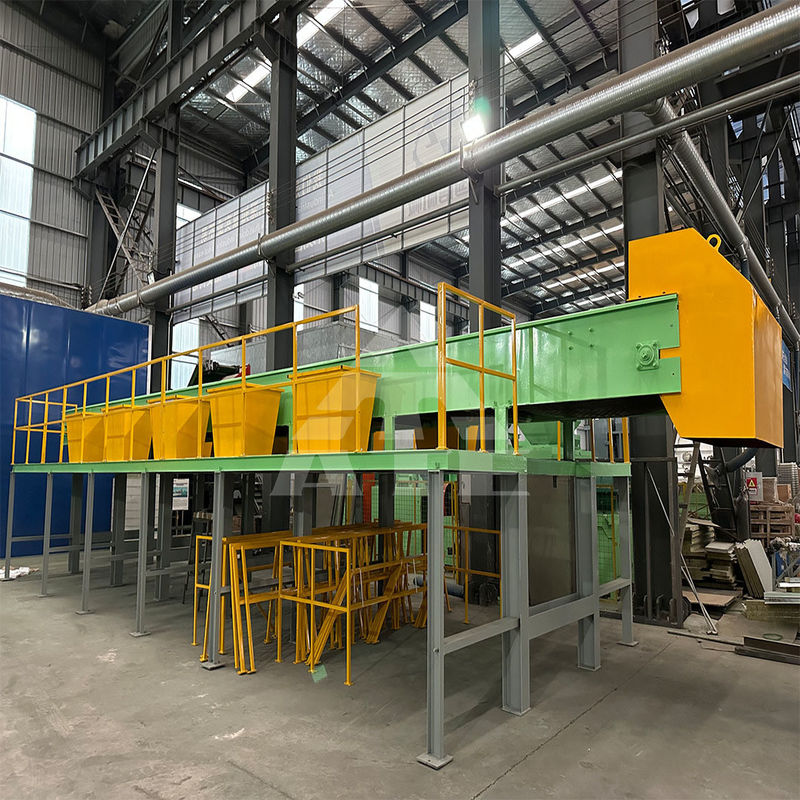 Sortitura dei rifiuti urbani con capacità di peso di 2000 kg Linea di selezione dei rifiuti solidi comunali