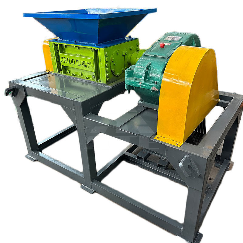 Trituratore a doppio albero per rifiuti di legno di plastica piccola metallo facile funzionamento e 50kW di potenza