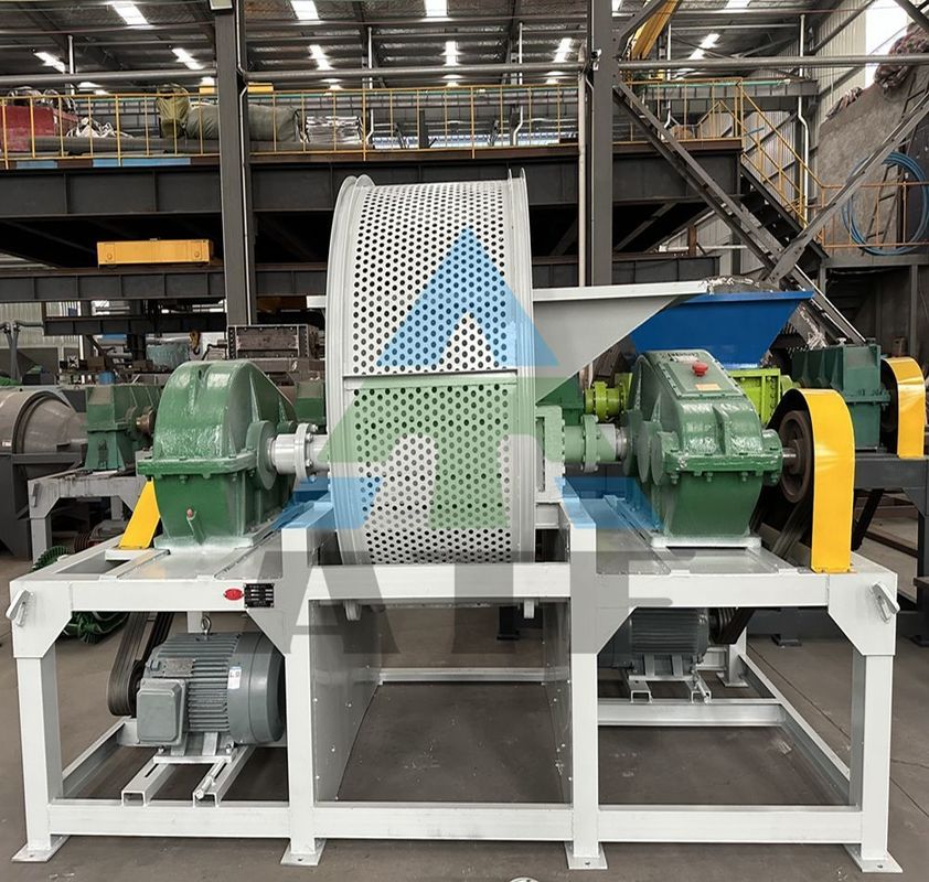 Tire Machine Type Double Shaft Shredder per scarti di pneumatici pneumatici usati Riciclo