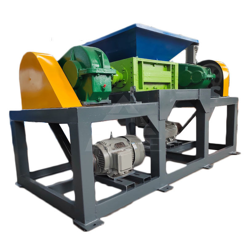 200-2200mm Dimensione di ingresso Trinciatore automatico a doppio albero per plastica e rottami metallici