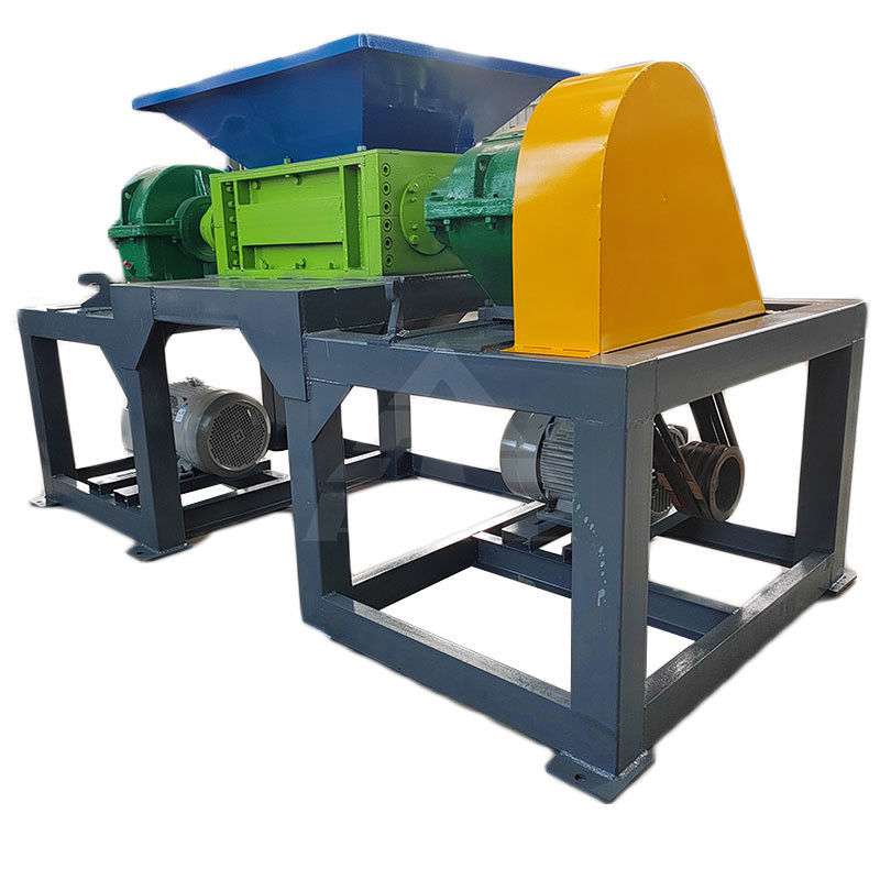 ALLOY Double Shaft Shredder Machine per rottami di metallo di plastica cartone di legno rame alluminio