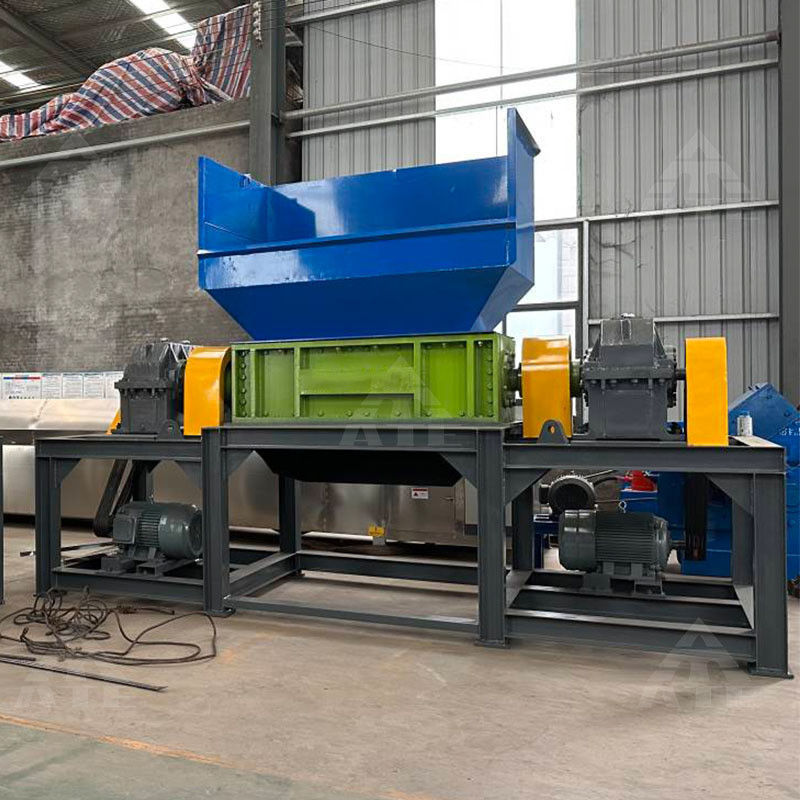 Long Life Double Shaft Shredder per rottami metallici di plastica di legno vetro e bottiglia